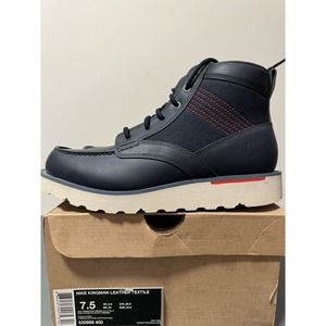 Nike Kingman Leather Textile ACG Boots Dark Obsidian Size 7.5 530958-400 Hiking